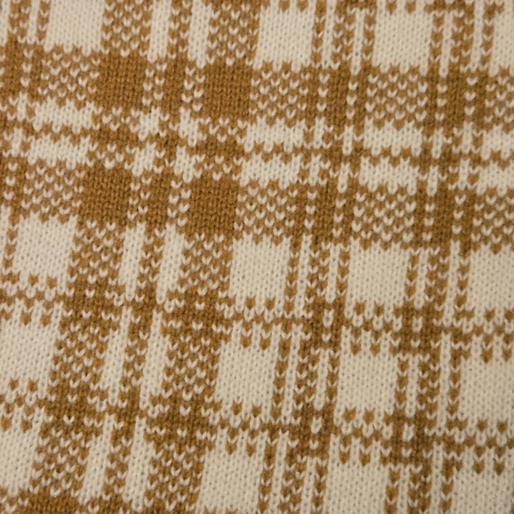 New Timberland Scarf‎ Buffalo Plaid Caramel And Cream Excellent Condition Soft